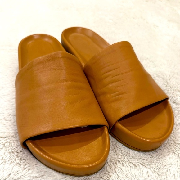 **Beek Pelican Leather Platform Sandals – Women’s Size 11, Honey** - Picture 1 of 6